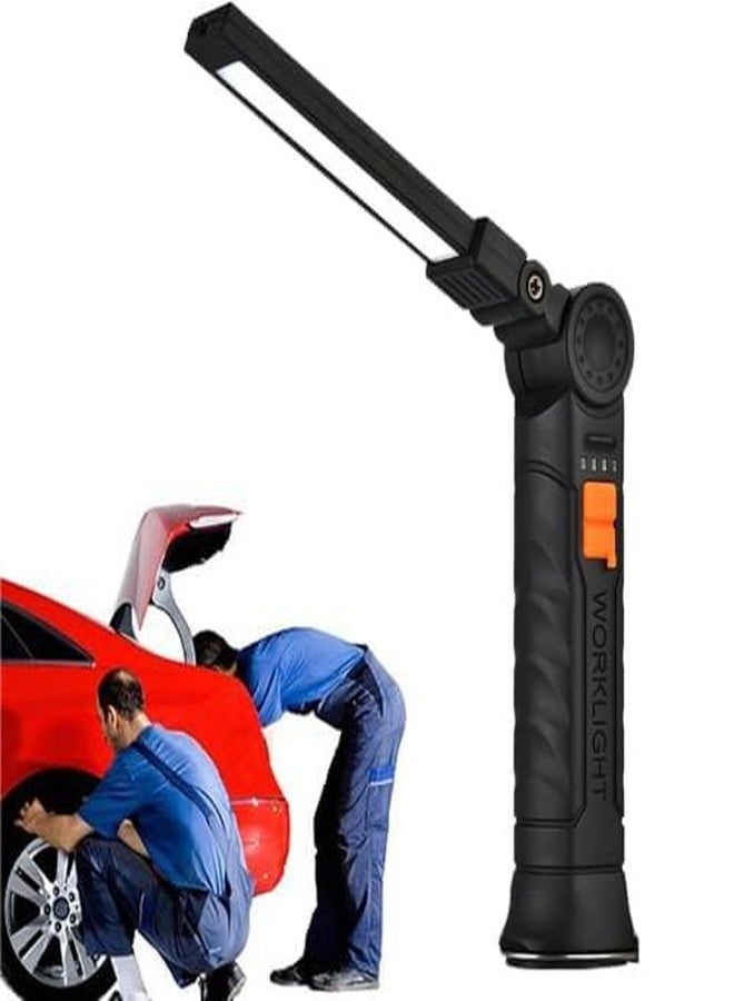 Feinerman Rechargeable LED Work Light - Foldable Magnetic Flashlight with 360° Rotate & Hook, 5 Modes Mechanic Light for Car Repair, Camping, Emergency, Outdoor, Garage, Grill - Image 1